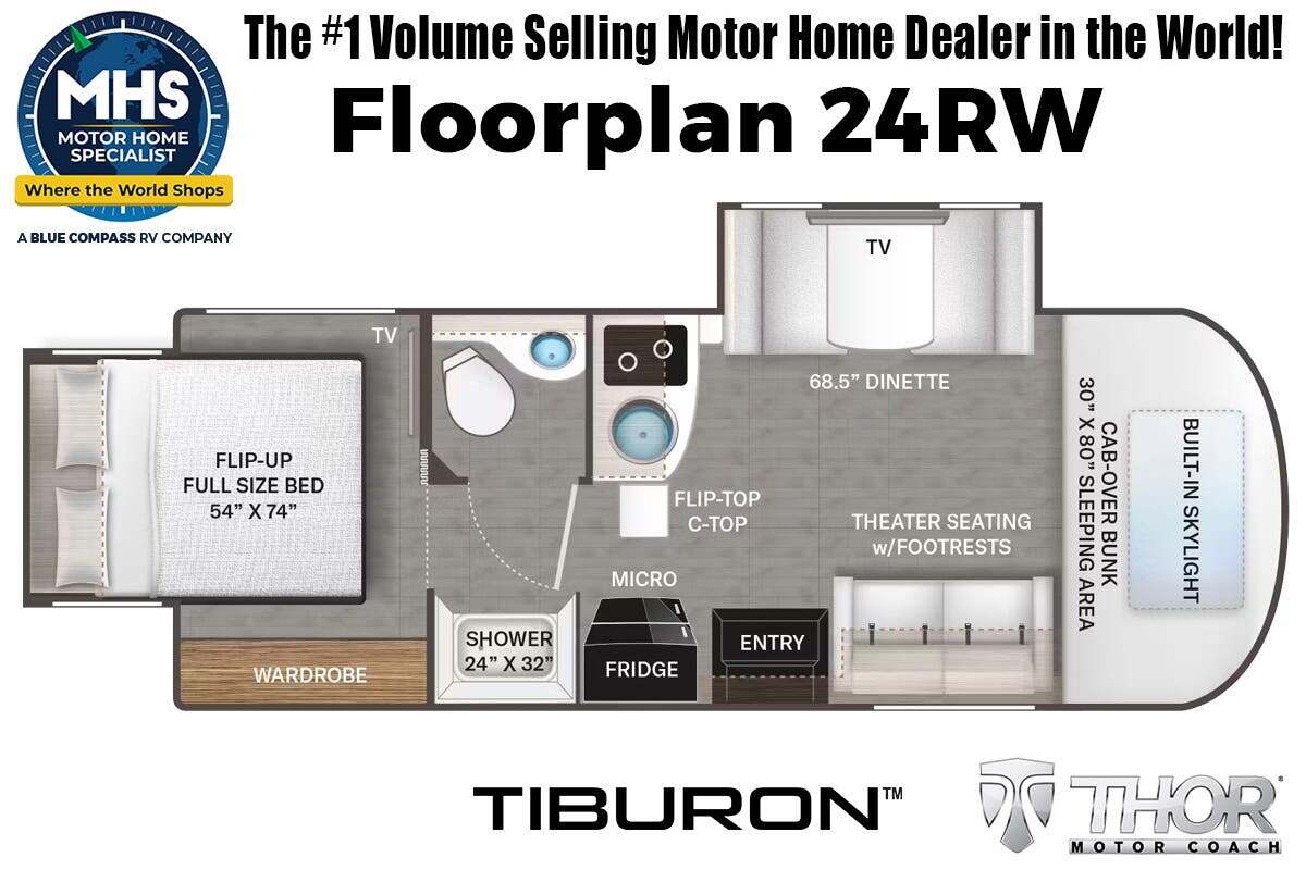 2027 Thor Motor Coach Tiburon 24RW RV