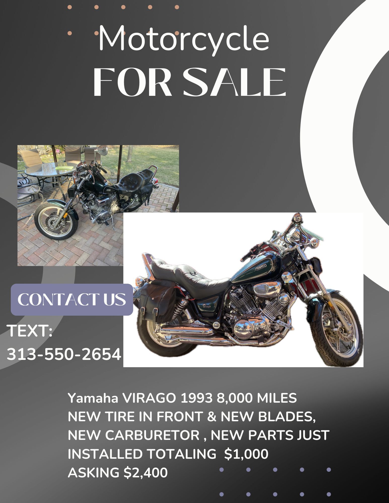 1993 Yamaha VIRAGO 920 920 in Pleasant Ridge, MI