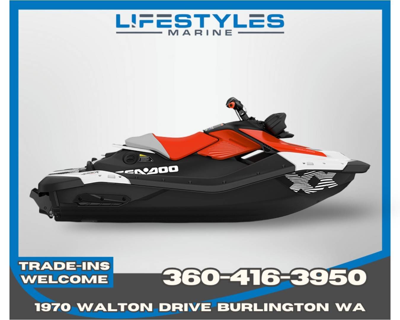 2026 Sea-Doo Spark Trixx for 1 + iBR and Audio in option TRIXX in Burlington, WA