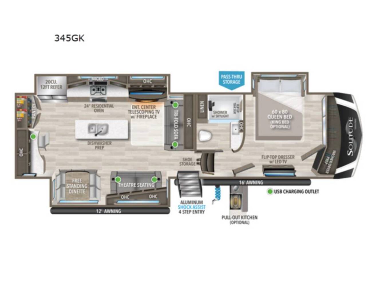 A photo of this 2023 Grand Design SOLITUDE 345GK