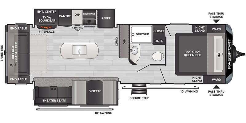 2025 Keystone Rv PASSPORT SUPER LITE 2870 RL in albertville AL