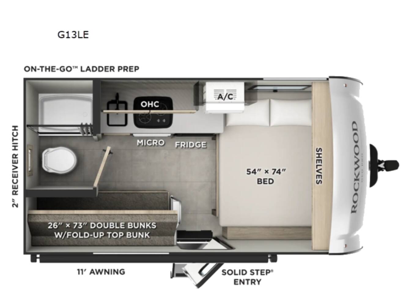 A photo of this 2026 Forest River Rv Rockwood GEO Pro G13LE