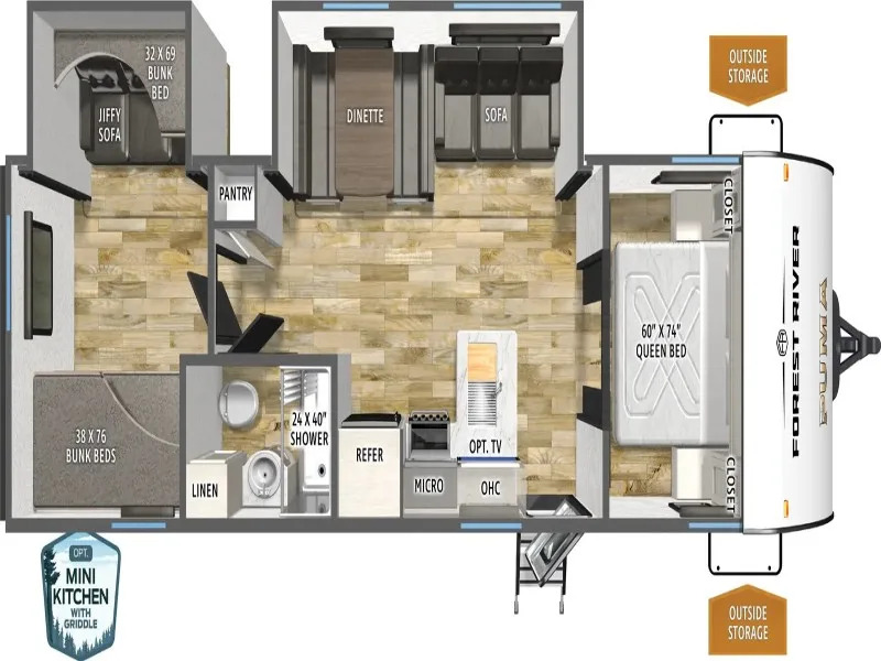2027 Forest River PUMA CAMPING EDITION 305bhce Bunkhouse in corpus christi TX