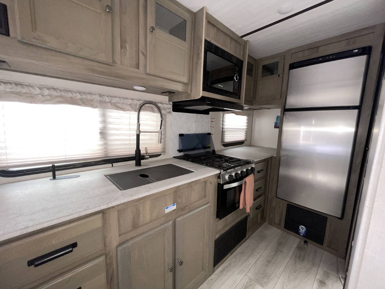 A photo of this 2022 Forest River SURVEYOR 203RKLE