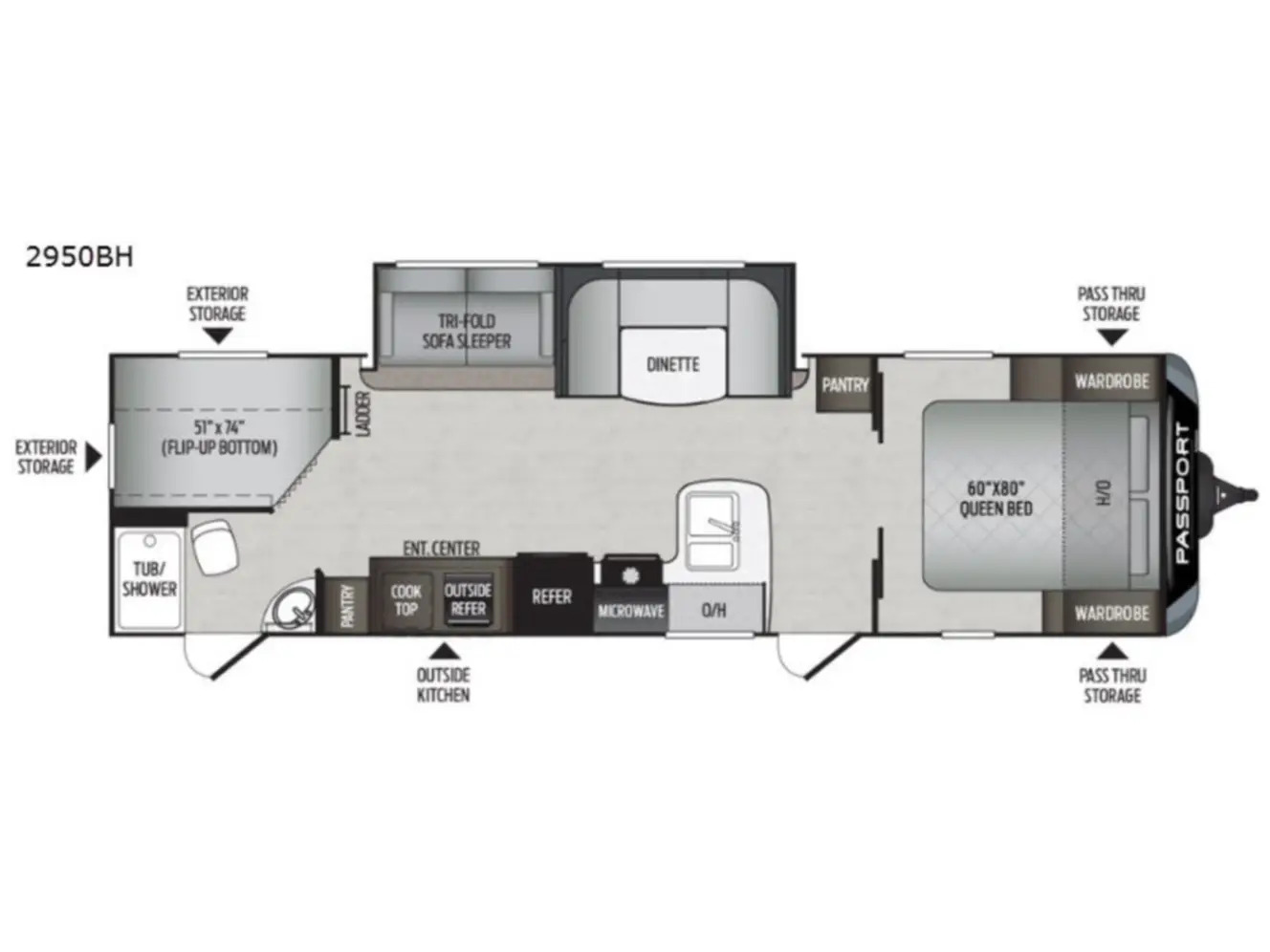 2020 Keystone PASSPORT ULTRA LITE 2950BH in coraopolis PA