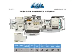 2027 Forest River Sabre 36DBB with LOFT