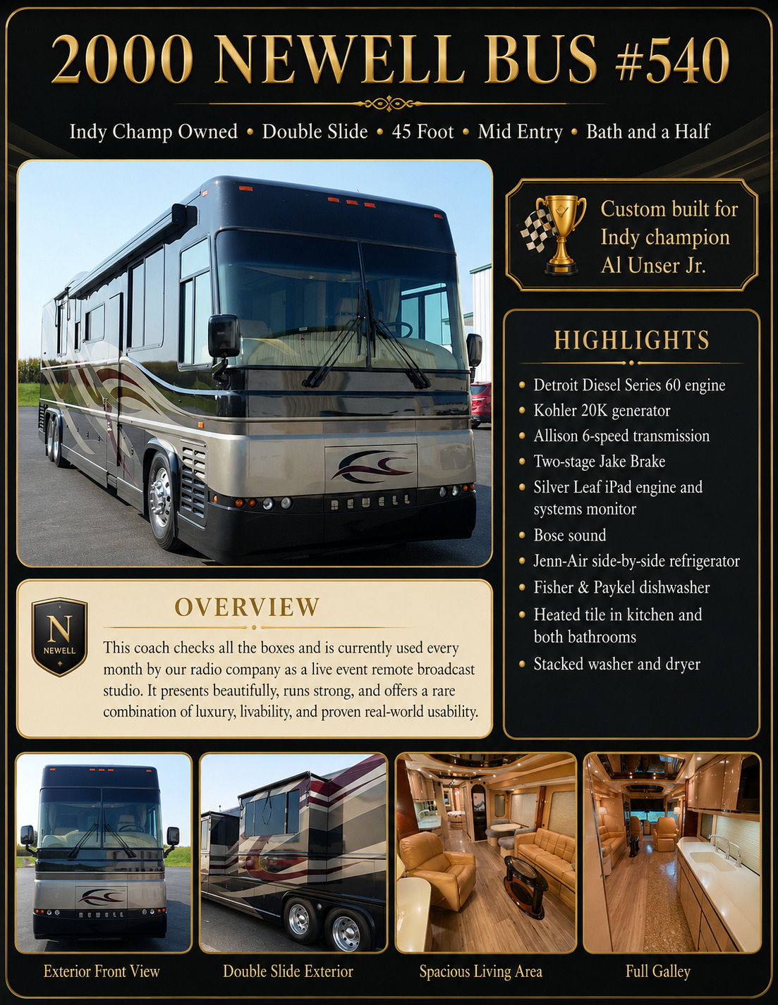 2000 Newell Coach DUAL SLIDE in montevideo MN