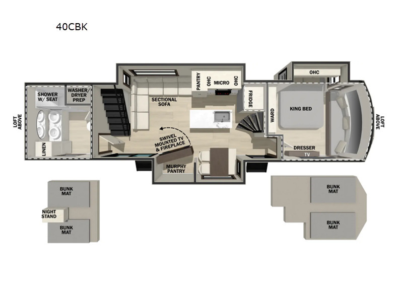 A photo of this 2026 Forest River Rv Cedar Creek 40CBK