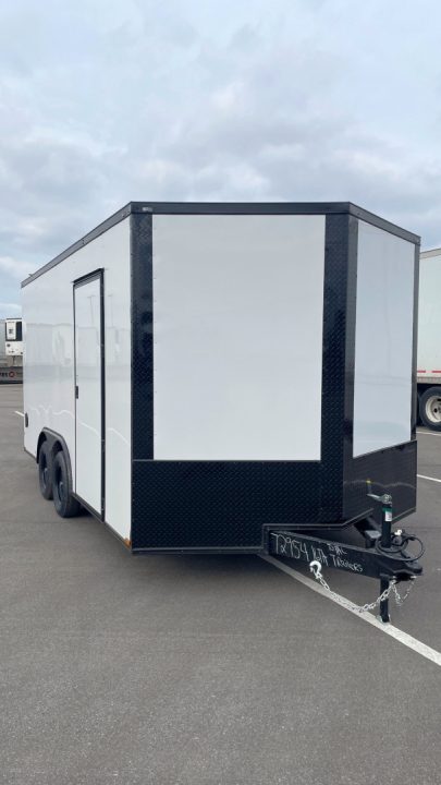 2026 Quality Cargo 8.5 x 16 White Cargo Black Trim in Lebanon, TN