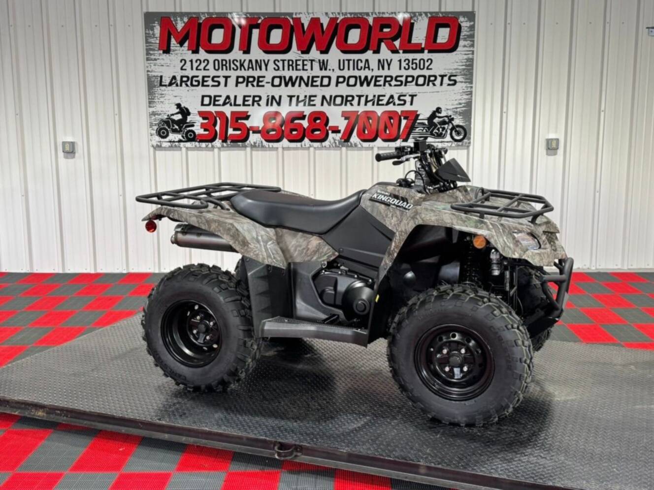 A photo of this 2025 Suzuki KingQuad 400ASi Camo