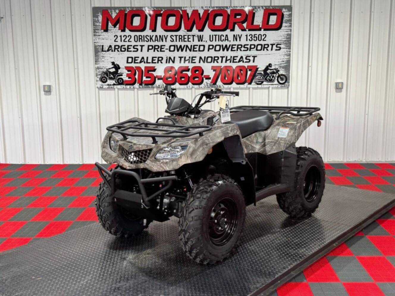 A photo of this 2025 Suzuki KingQuad 400ASi Camo