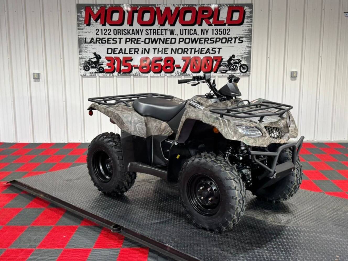 A photo of this 2025 Suzuki KingQuad 400ASi Camo