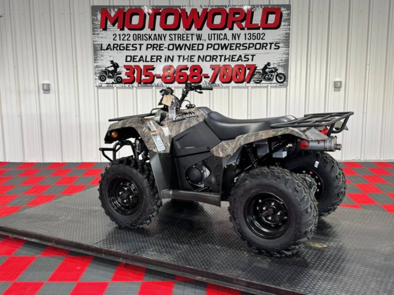 A photo of this 2025 Suzuki KingQuad 400ASi Camo