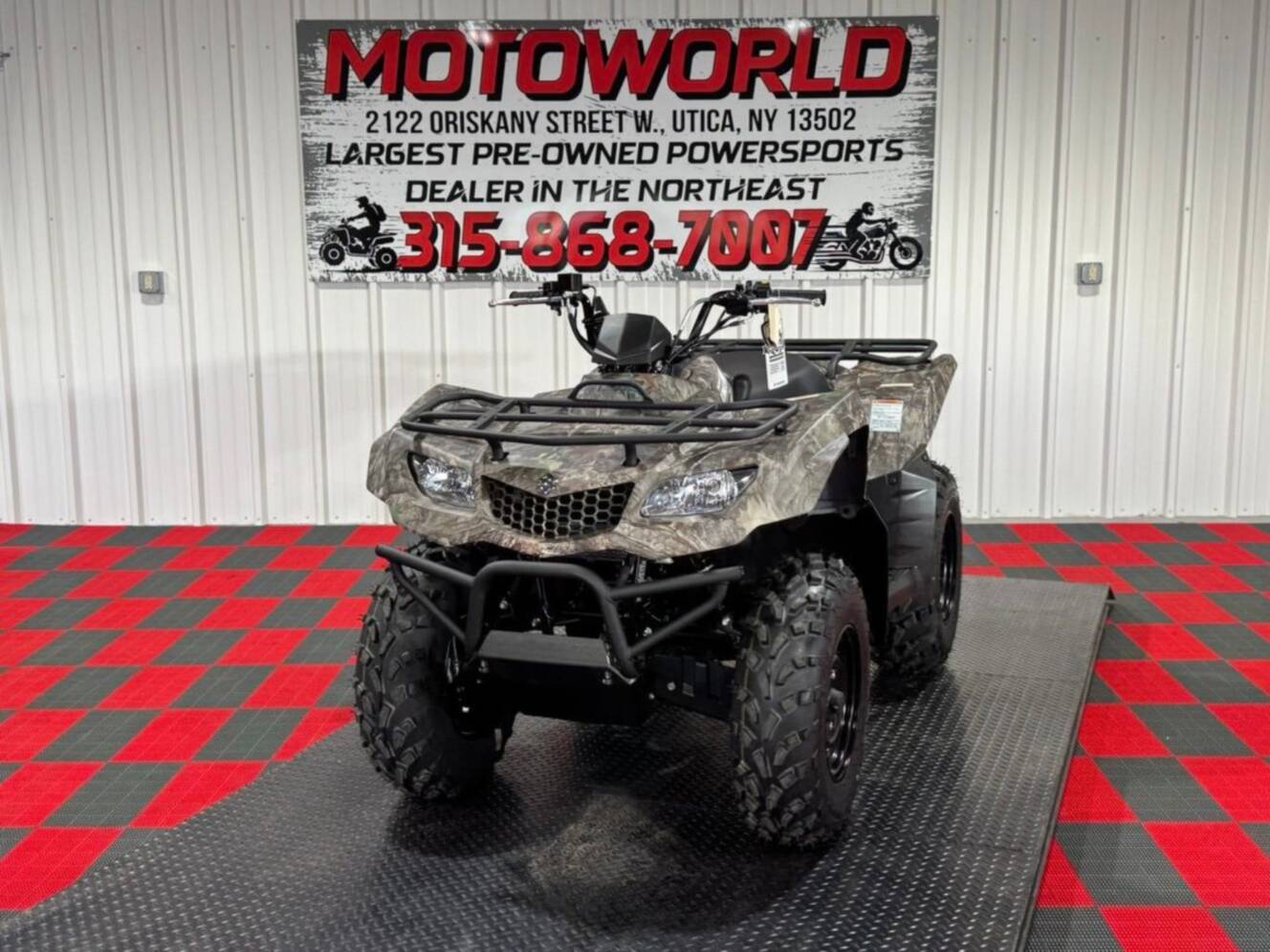 A photo of this 2025 Suzuki KingQuad 400ASi Camo