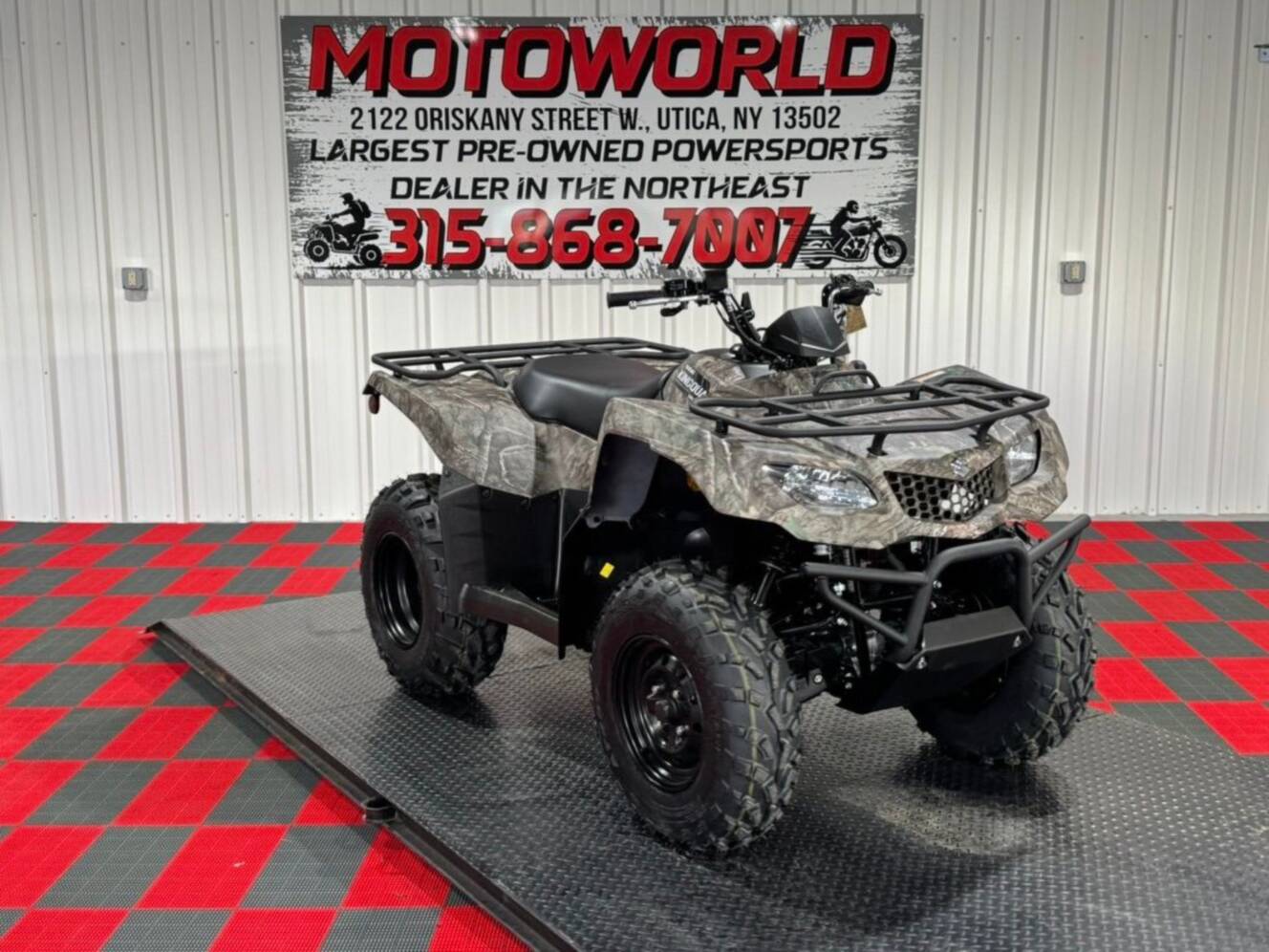 A photo of this 2025 Suzuki KingQuad 400ASi Camo