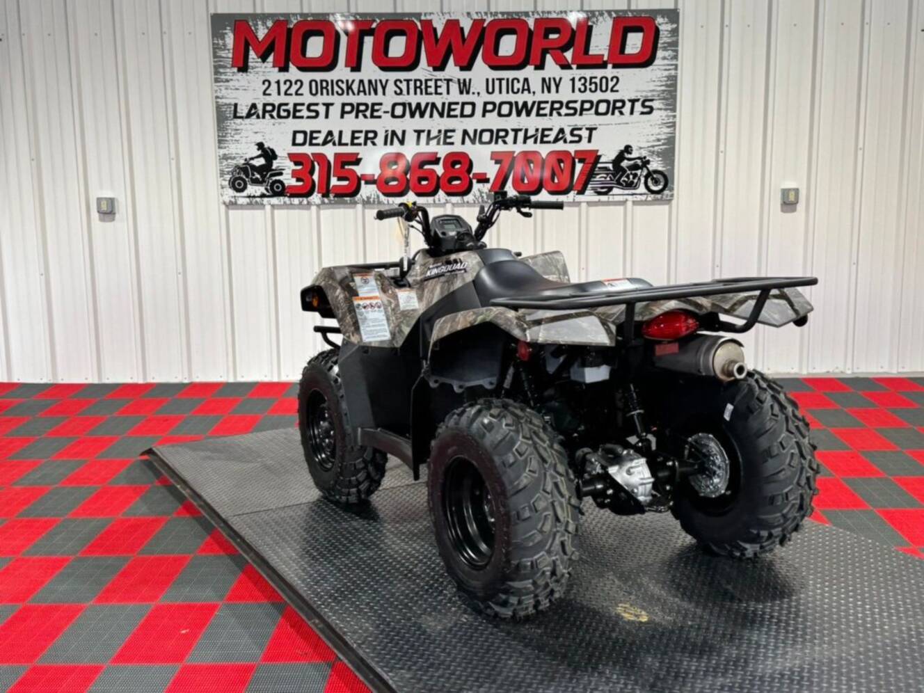 A photo of this 2025 Suzuki KingQuad 400ASi Camo