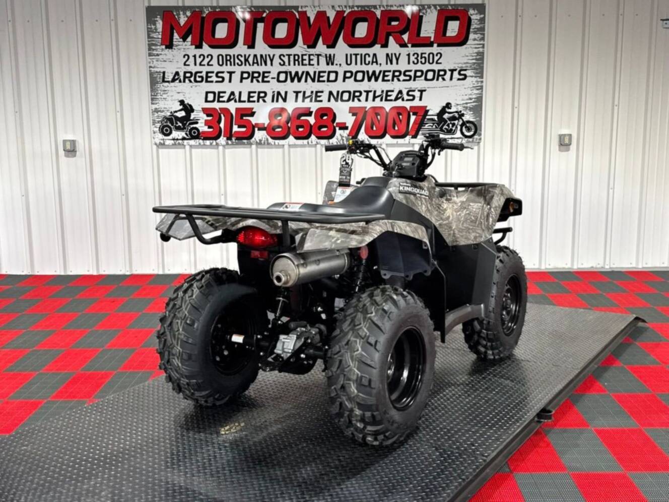 A photo of this 2025 Suzuki KingQuad 400ASi Camo
