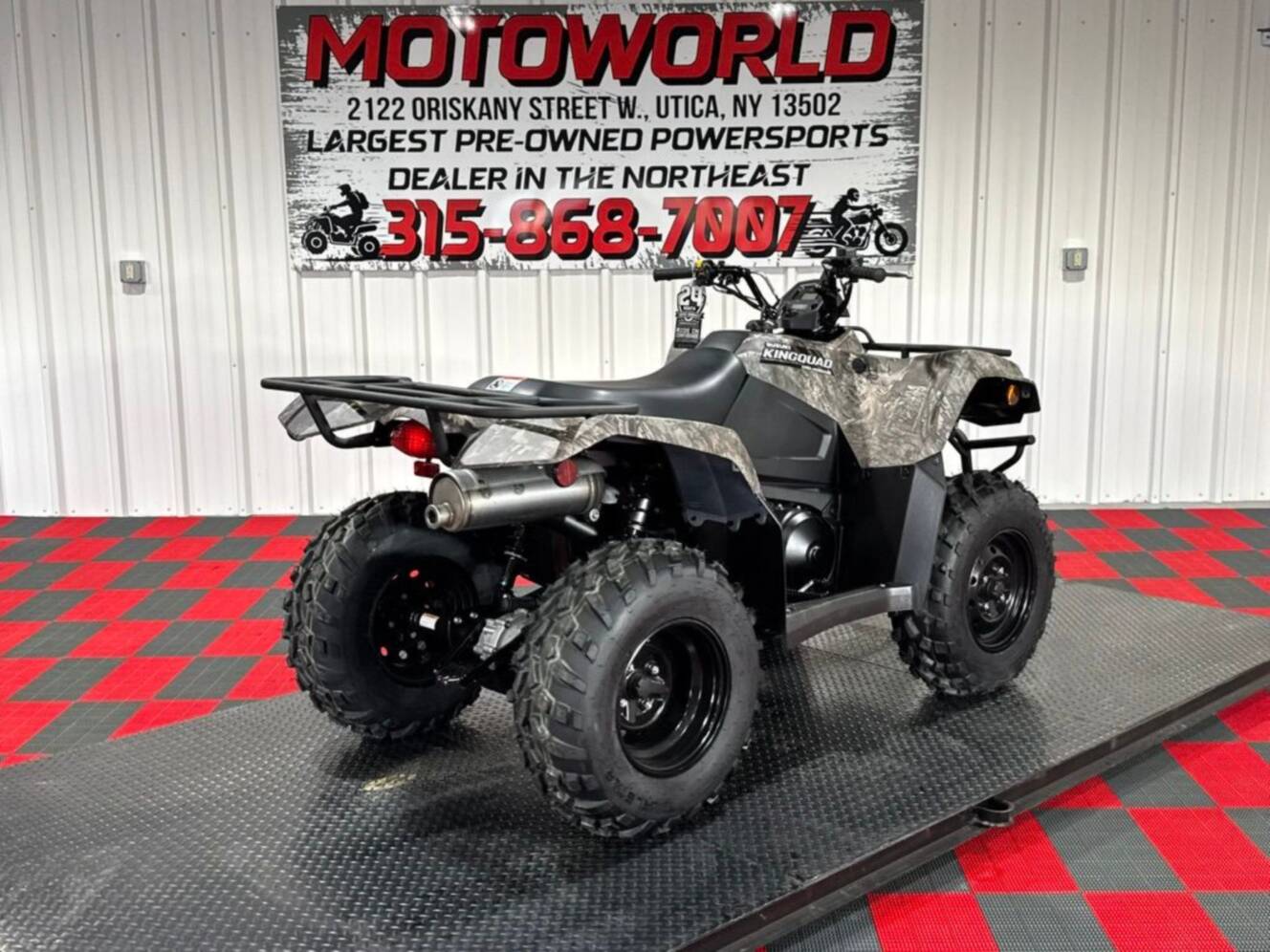 A photo of this 2025 Suzuki KingQuad 400ASi Camo