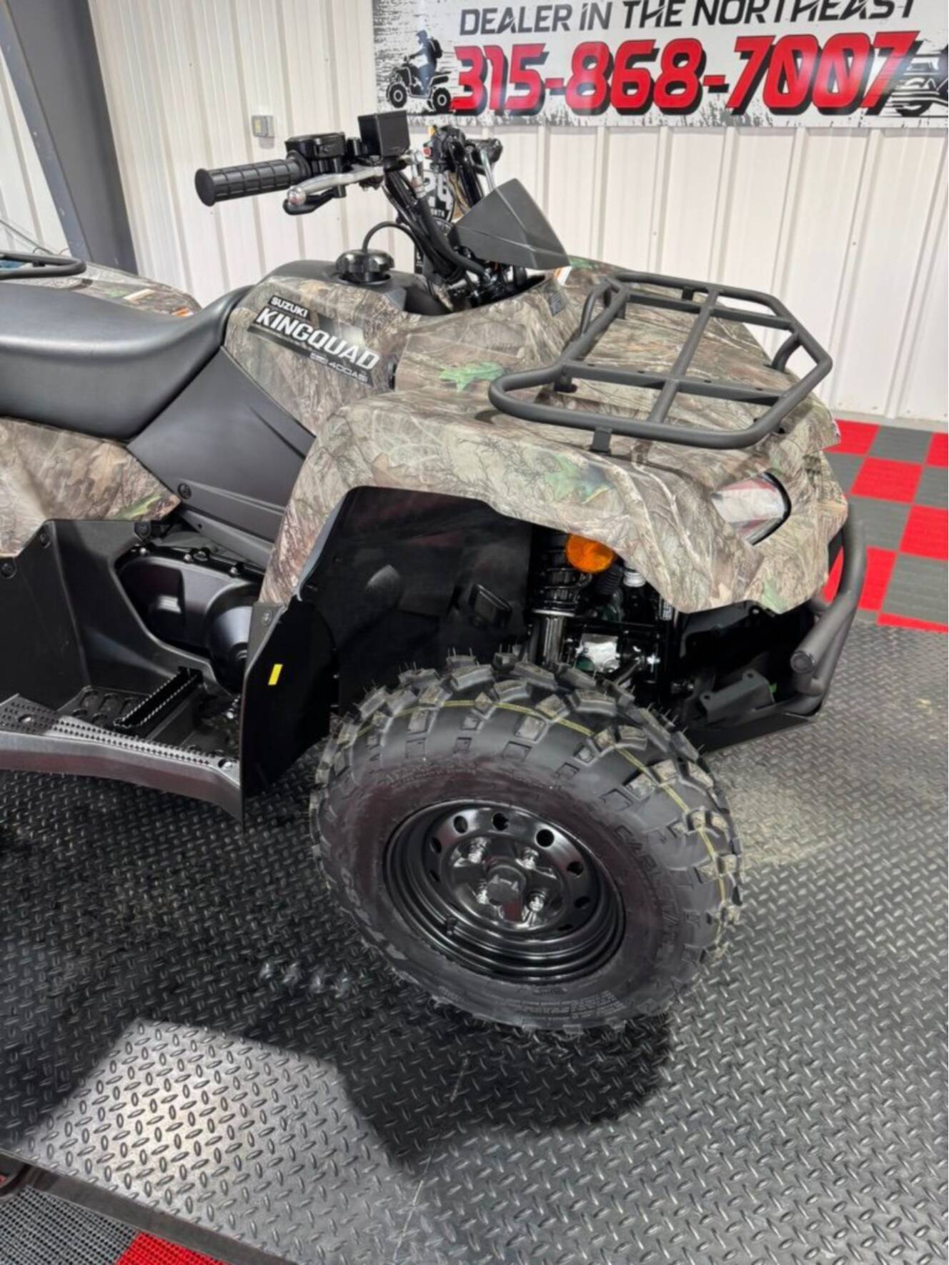 A photo of this 2025 Suzuki KingQuad 400ASi Camo