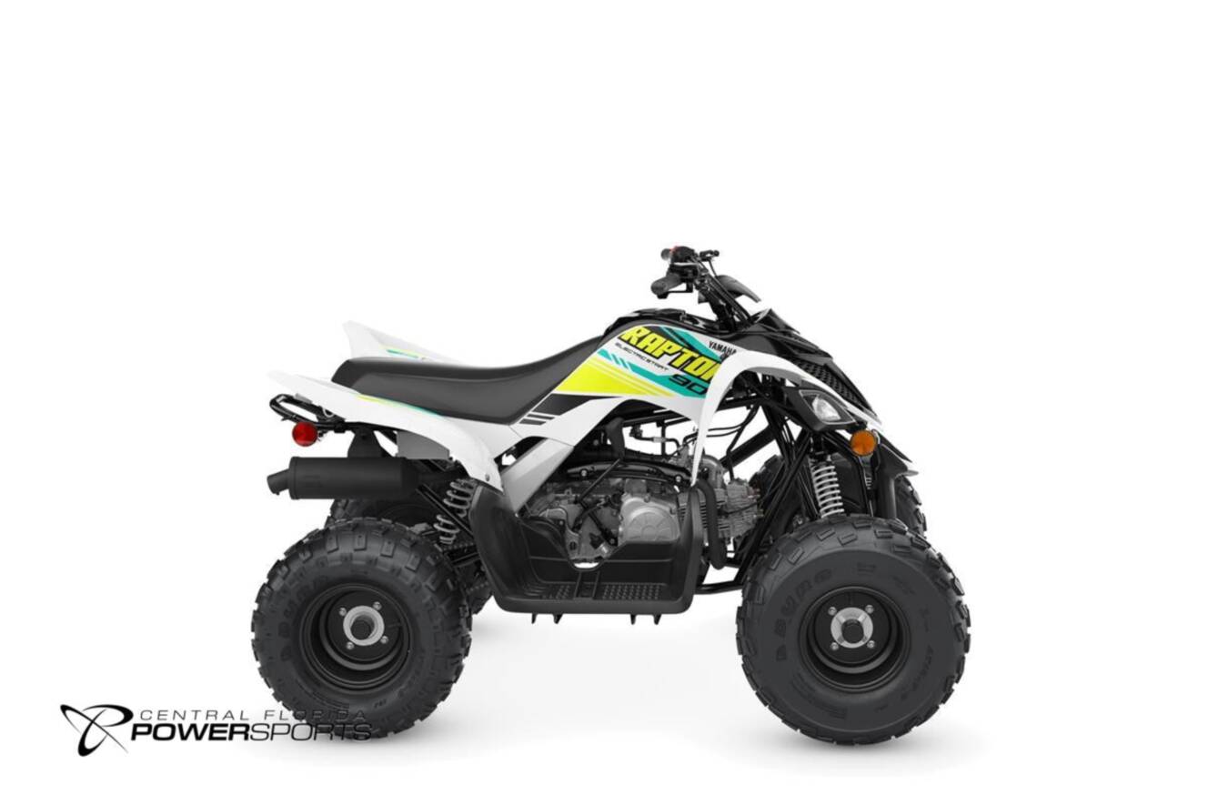 A photo of this 2022 Yamaha Raptor 90