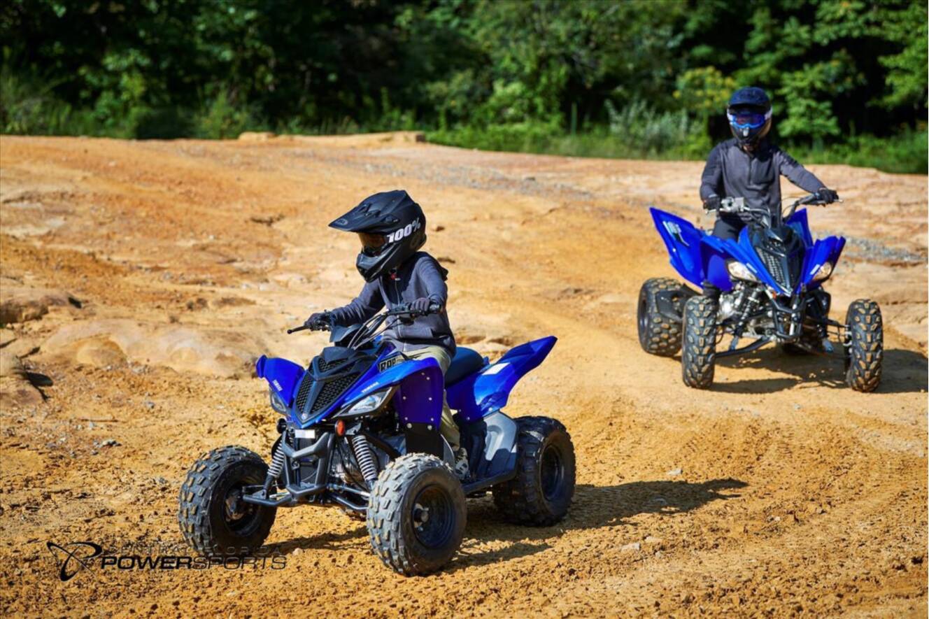 A photo of this 2022 Yamaha Raptor 90