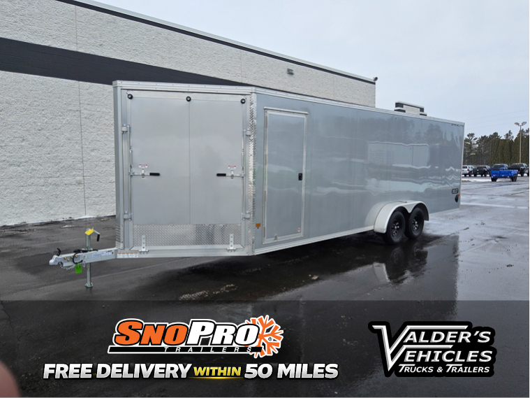 2026 Snopro 7X24 XLT Enclosed Snowmobile Trailer in Hinckley, MN