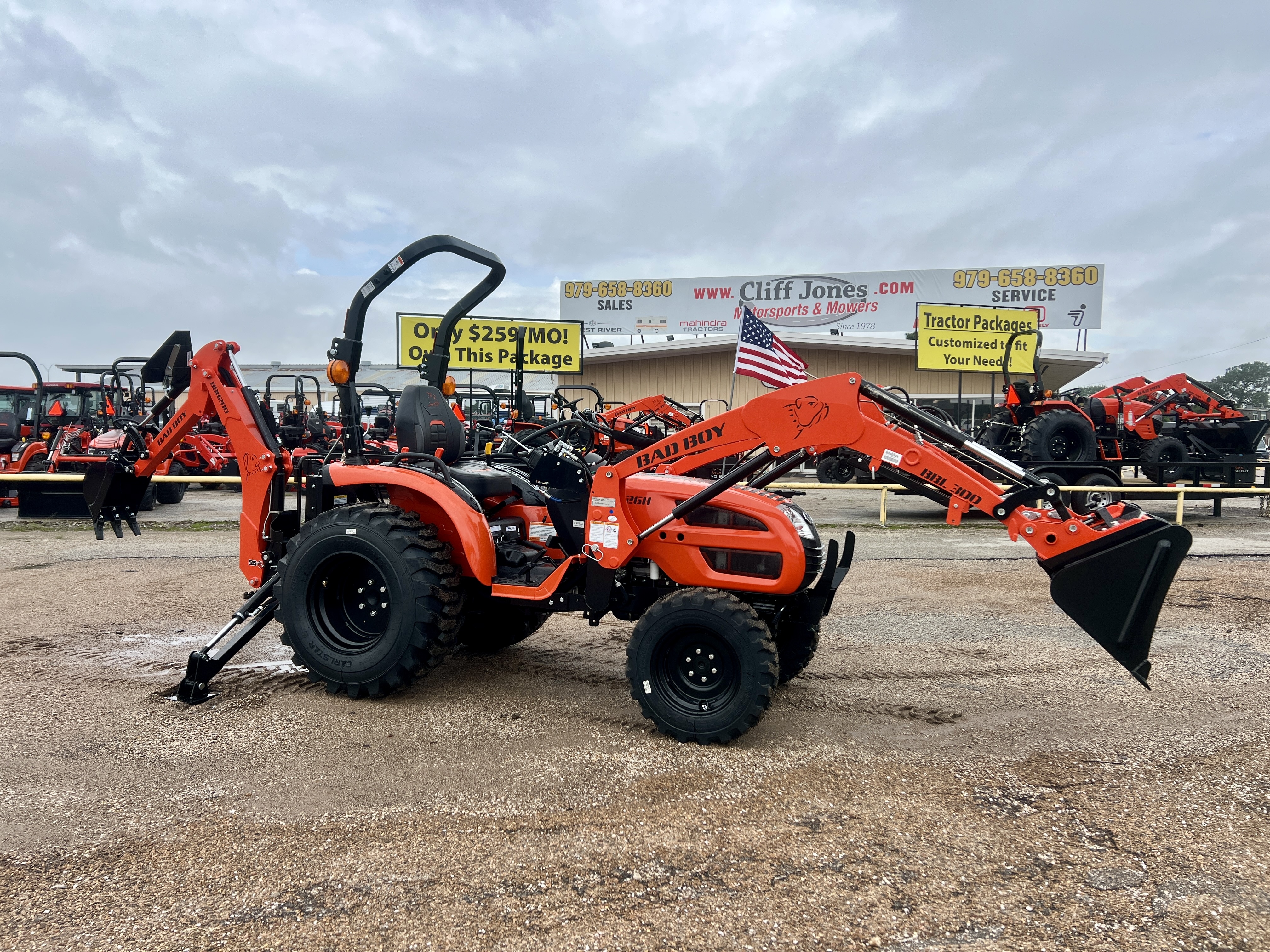 2026 Bad Boy Tractors 3026H HST 4WD With Backhoe in Sealy, TX