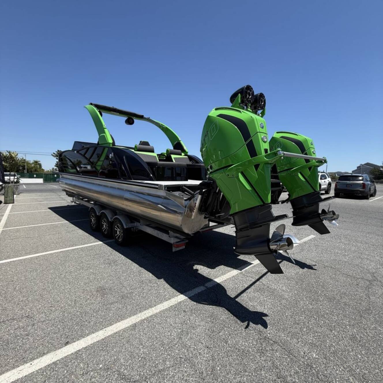 A photo of this 2026 Berkshire Pontoons SPORT SLX9 DC W-ARCH