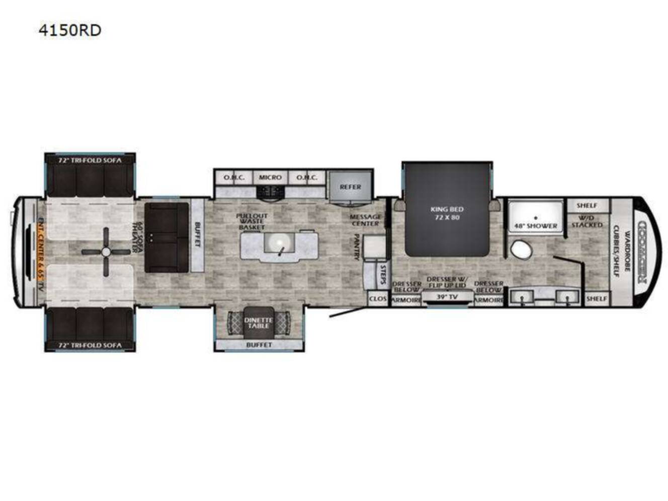 A photo of this 2024 Redwood Rv Redwood RW4150RD