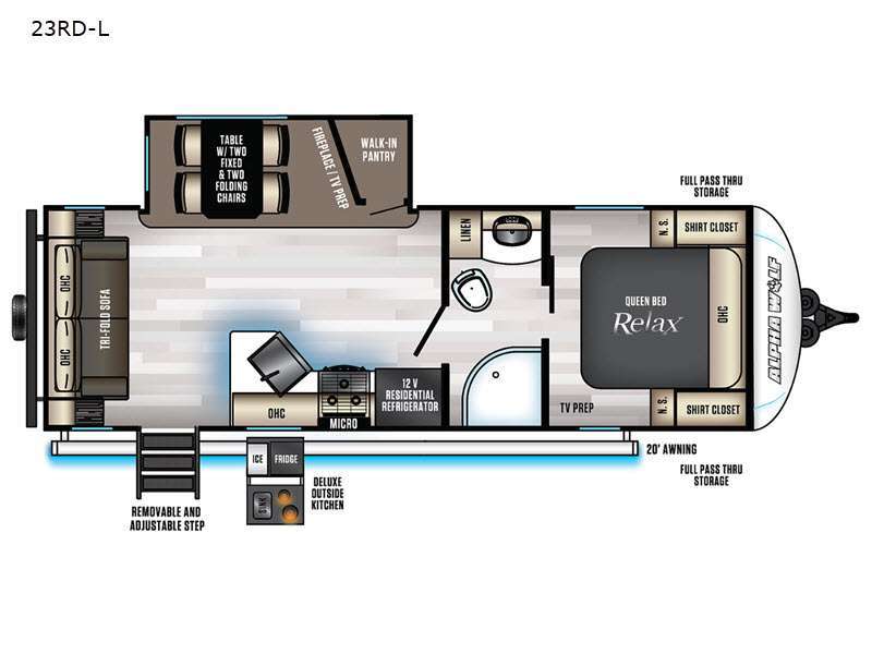 2021 Forest River Rv Cherokee Alpha Wolf 23RD-L in deerwood MN