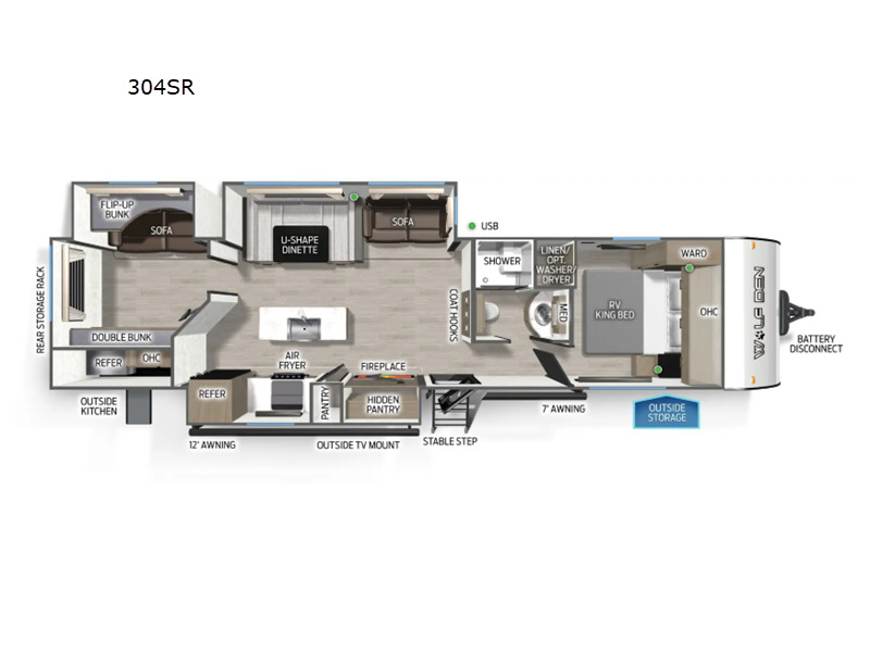 2027 Forest River Rv Cherokee Wolf Den 304SR in springville TN