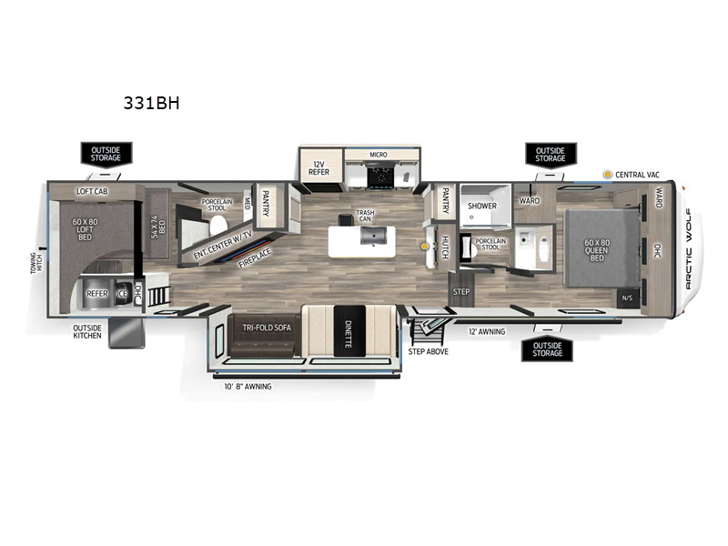 2027 Forest River Rv Cherokee Arctic Wolf 331BH in dewitt MI