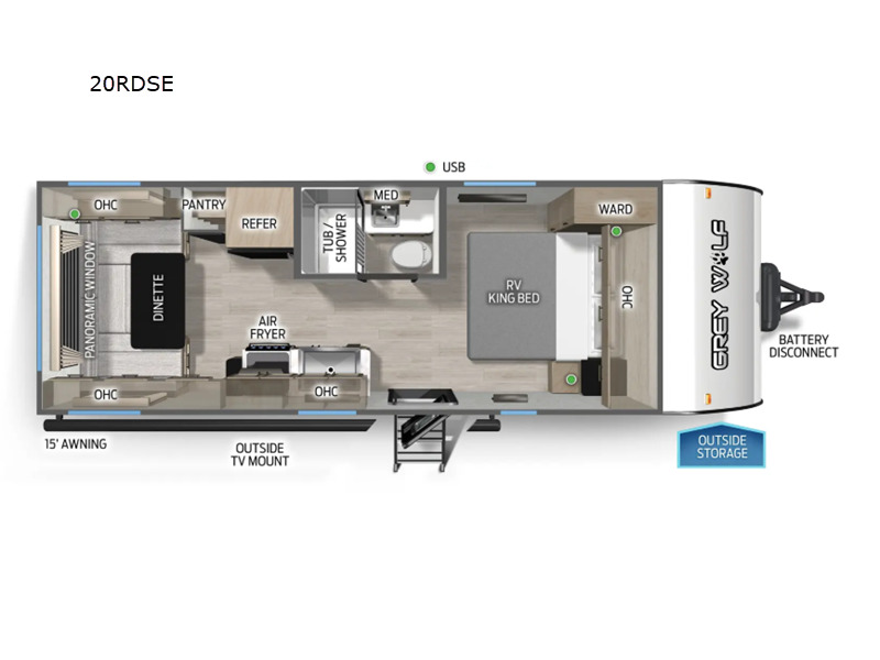 2027 Forest River Rv Cherokee Grey Wolf 20RDSE in sterling heights MI