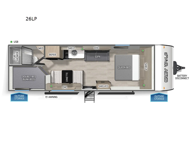 2026 Forest River Rv Cherokee Grey Wolf 26LP in richland WA