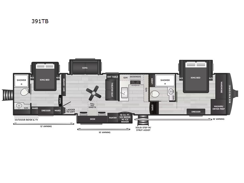 A photo of this 2027 Keystone Rv Montana High Country 391TB