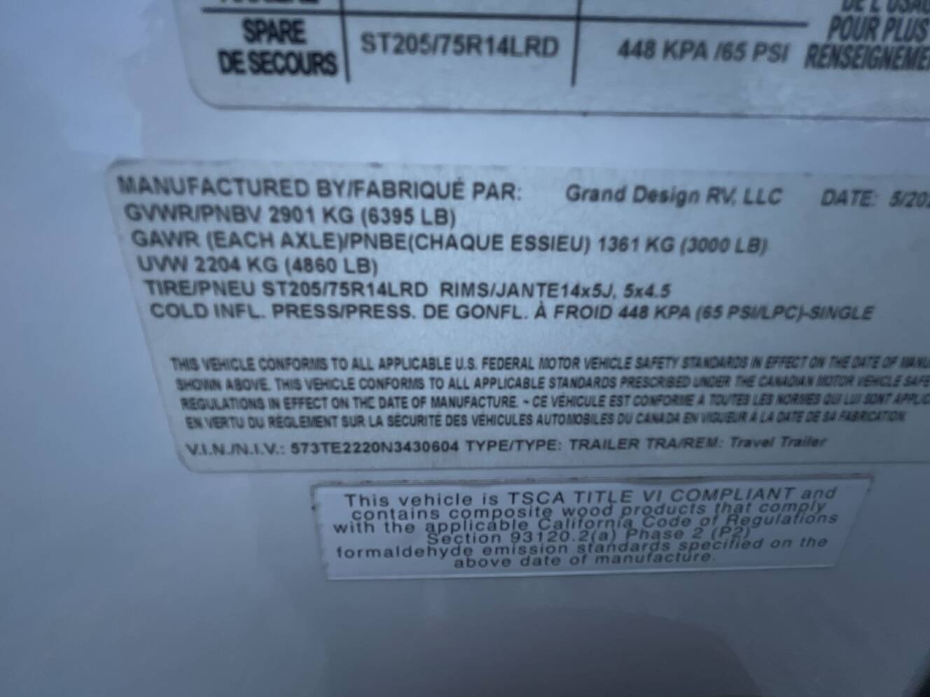 A photo of this 2022 Grand Design IMAGINE XLS 17MKE