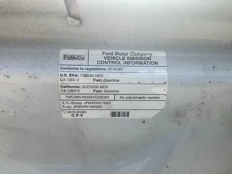 2018 FORD TRANSIT