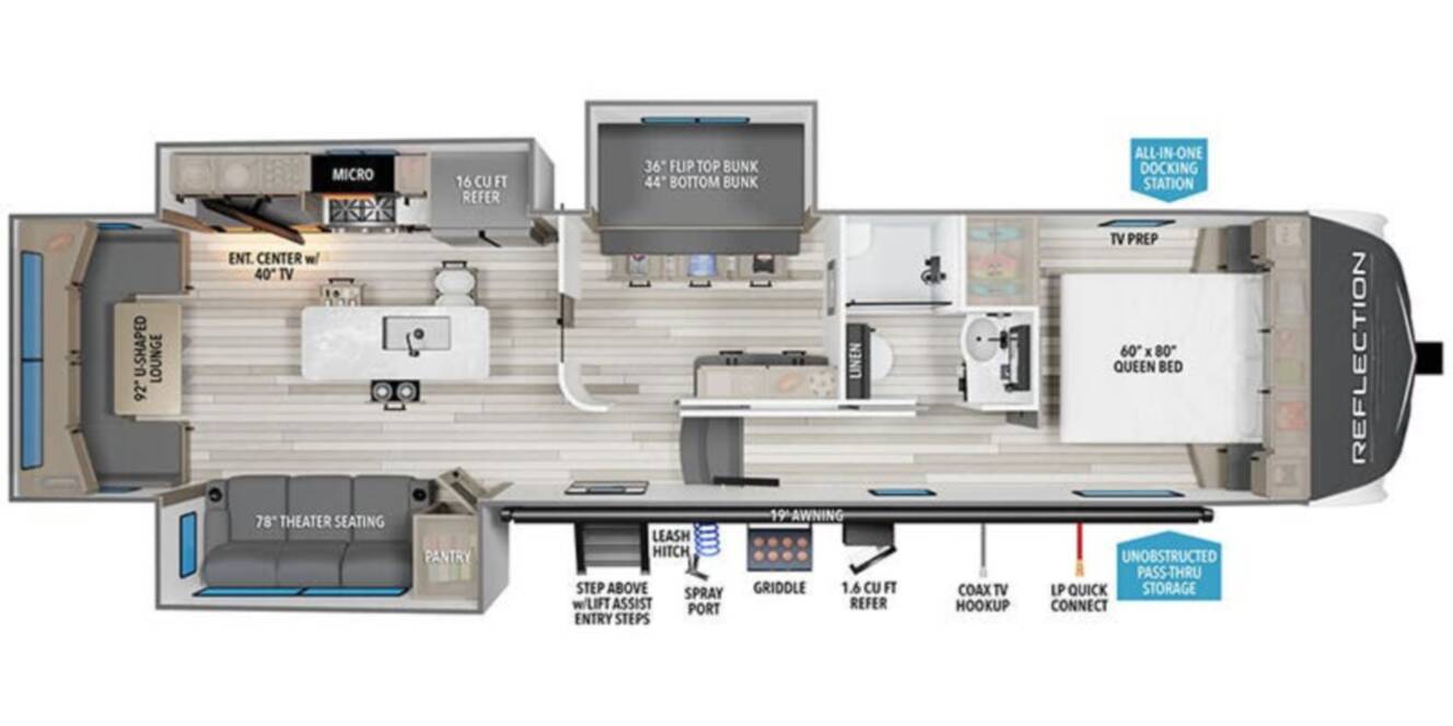A photo of this 2026 Grand Design Reflection 324MBS