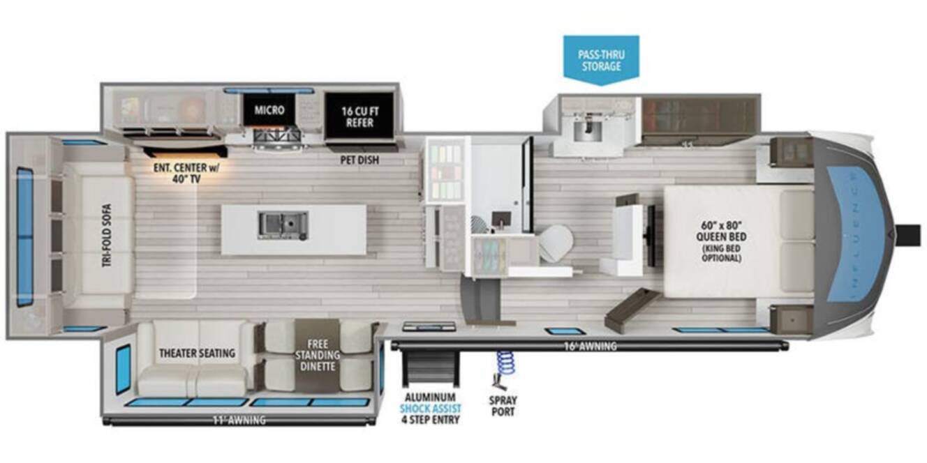 A photo of this 2026 Grand Design Influence 2903RL