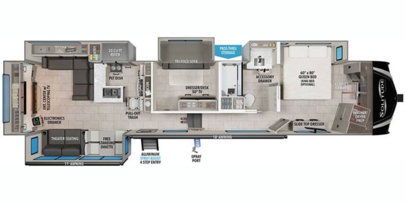 A photo of this 2025 Grand Design Solitude 388MBS