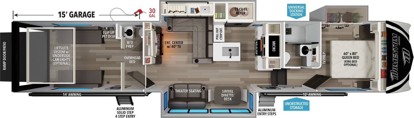 A photo of this 2026 Grand Design Momentum G-Class Fifth Wheel 394G