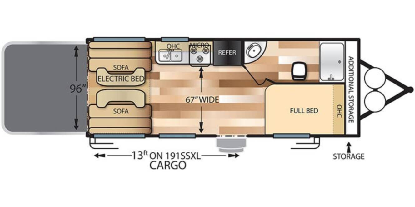 A photo of this 2018 Forest River Salem Cruise Lite T191SSXL