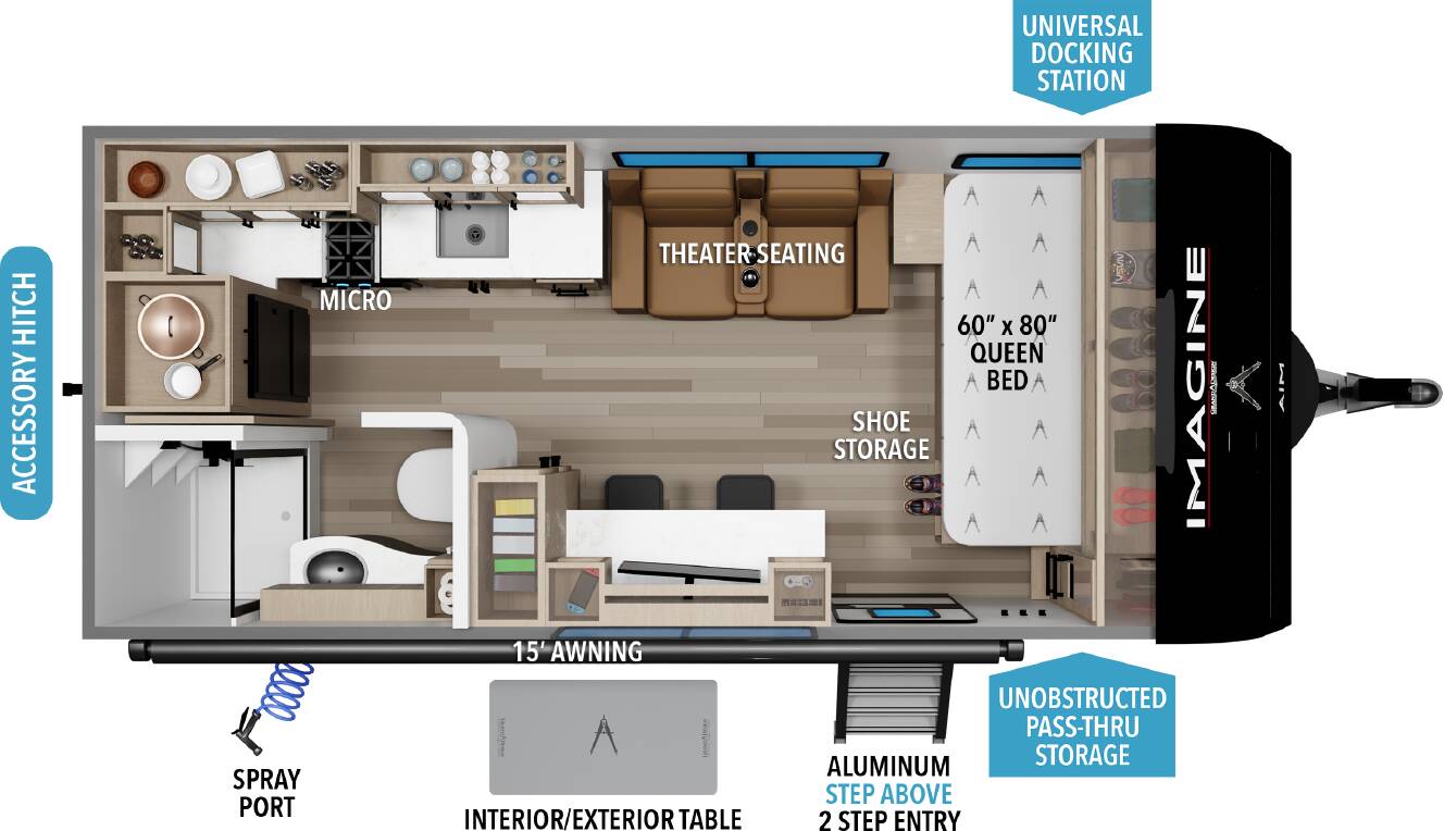 A photo of this 2026 Grand Design Imagine AIM 19MLA
