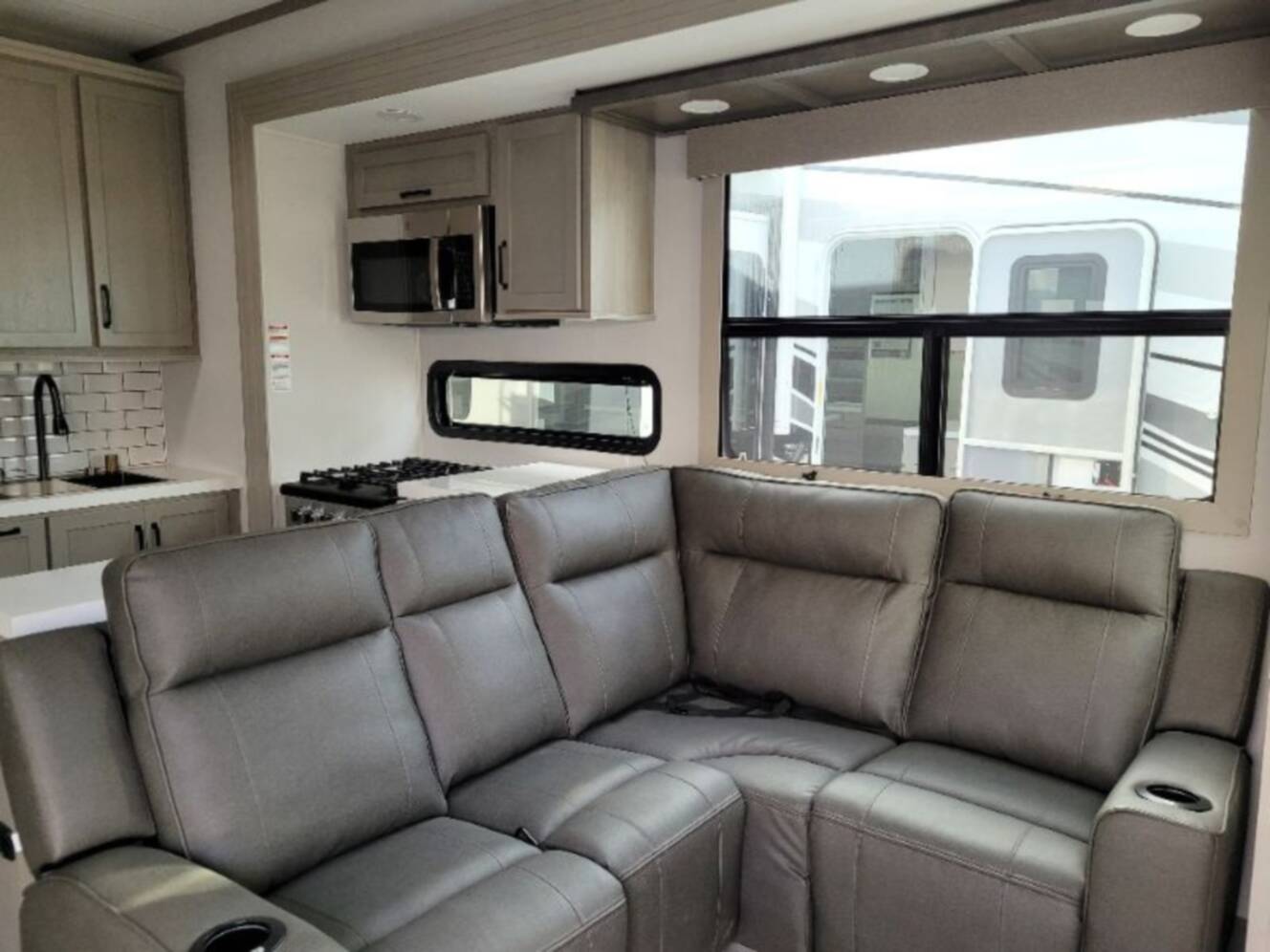 A photo of this 2025 Grand Design Momentum M-Class 344M