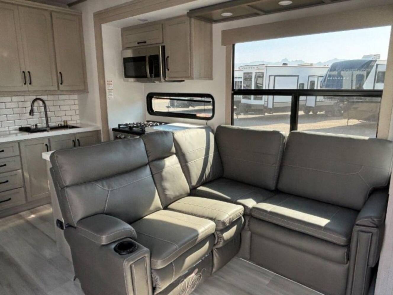 A photo of this 2025 Grand Design Momentum M-Class 344M
