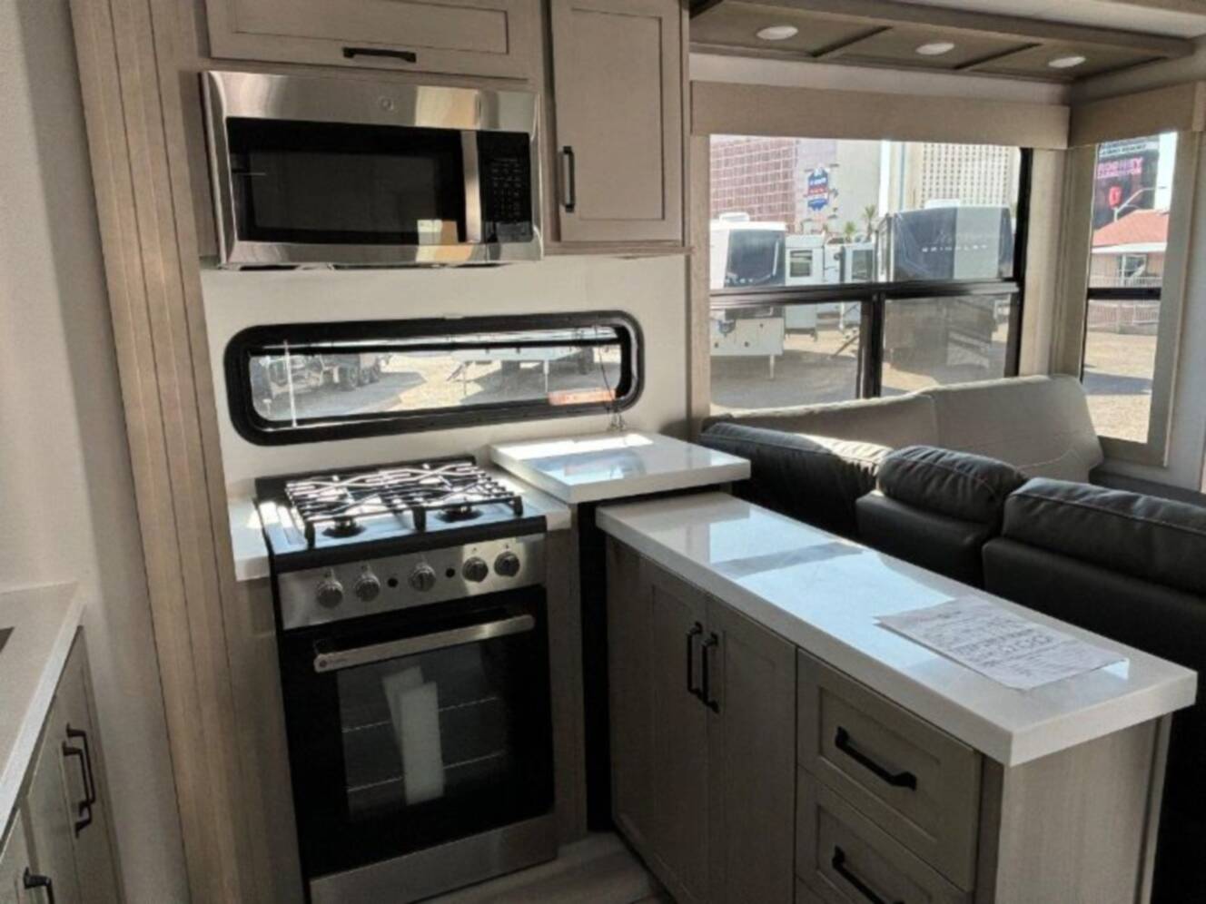 A photo of this 2025 Grand Design Momentum M-Class 344M