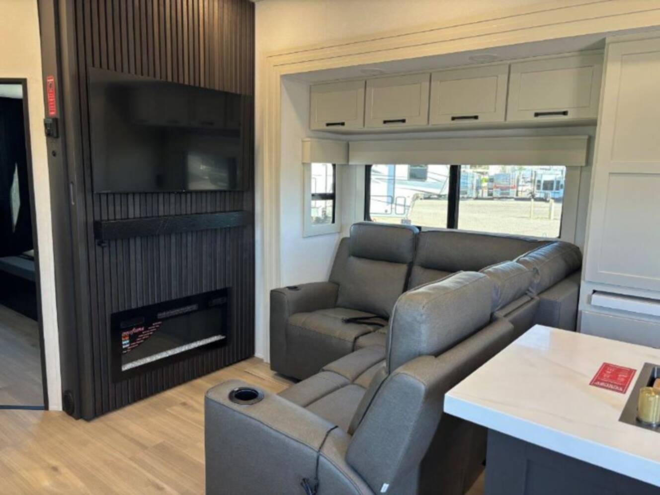 A photo of this 2026 Grand Design Momentum M-Class 399M