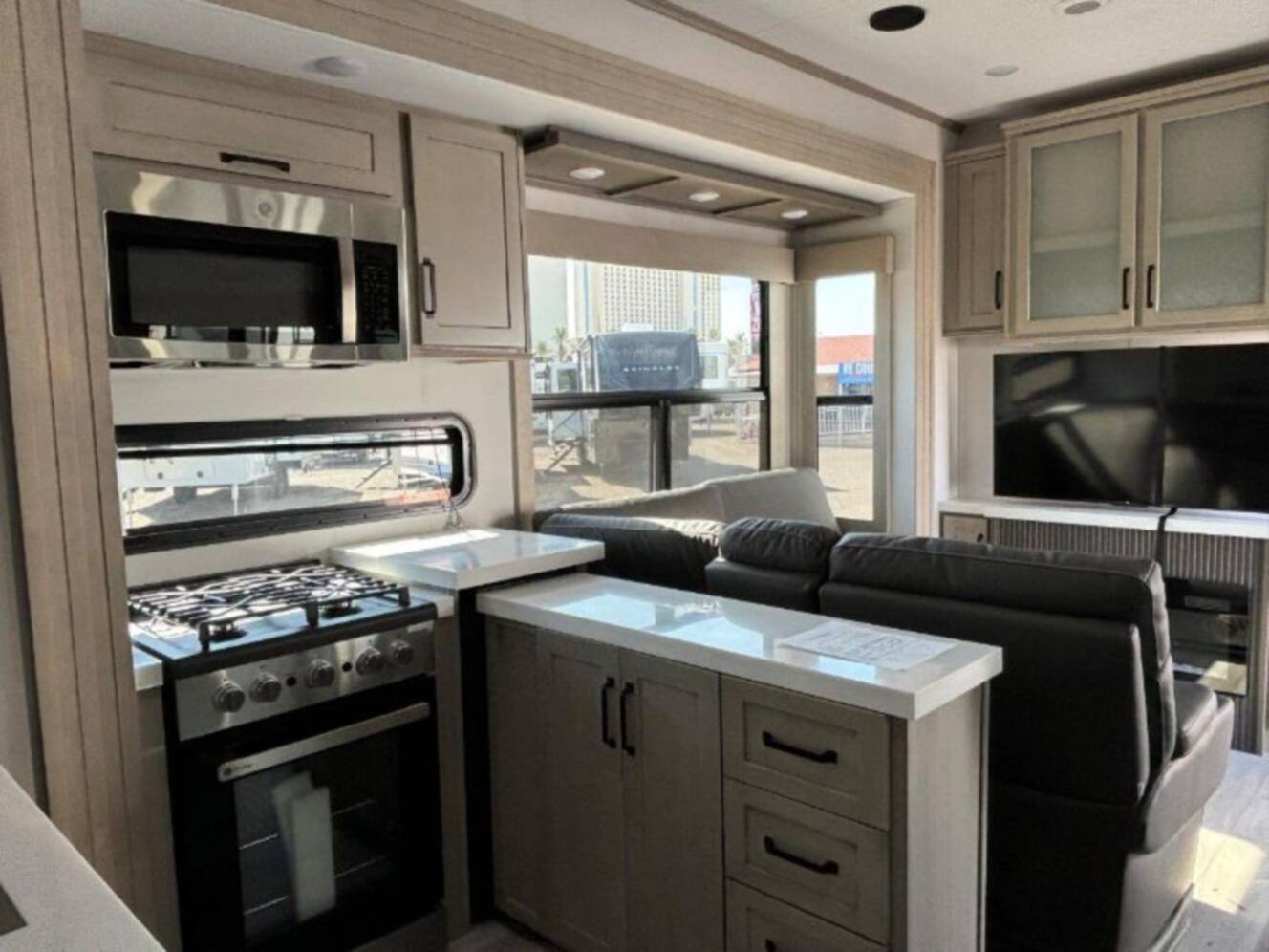 A photo of this 2025 Grand Design Momentum M-Class 344M