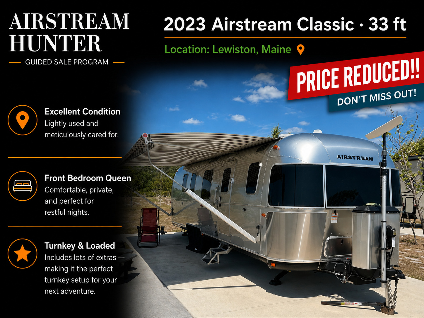 2023 Airstream CLASSIC 33FBQ in lewiston ME
