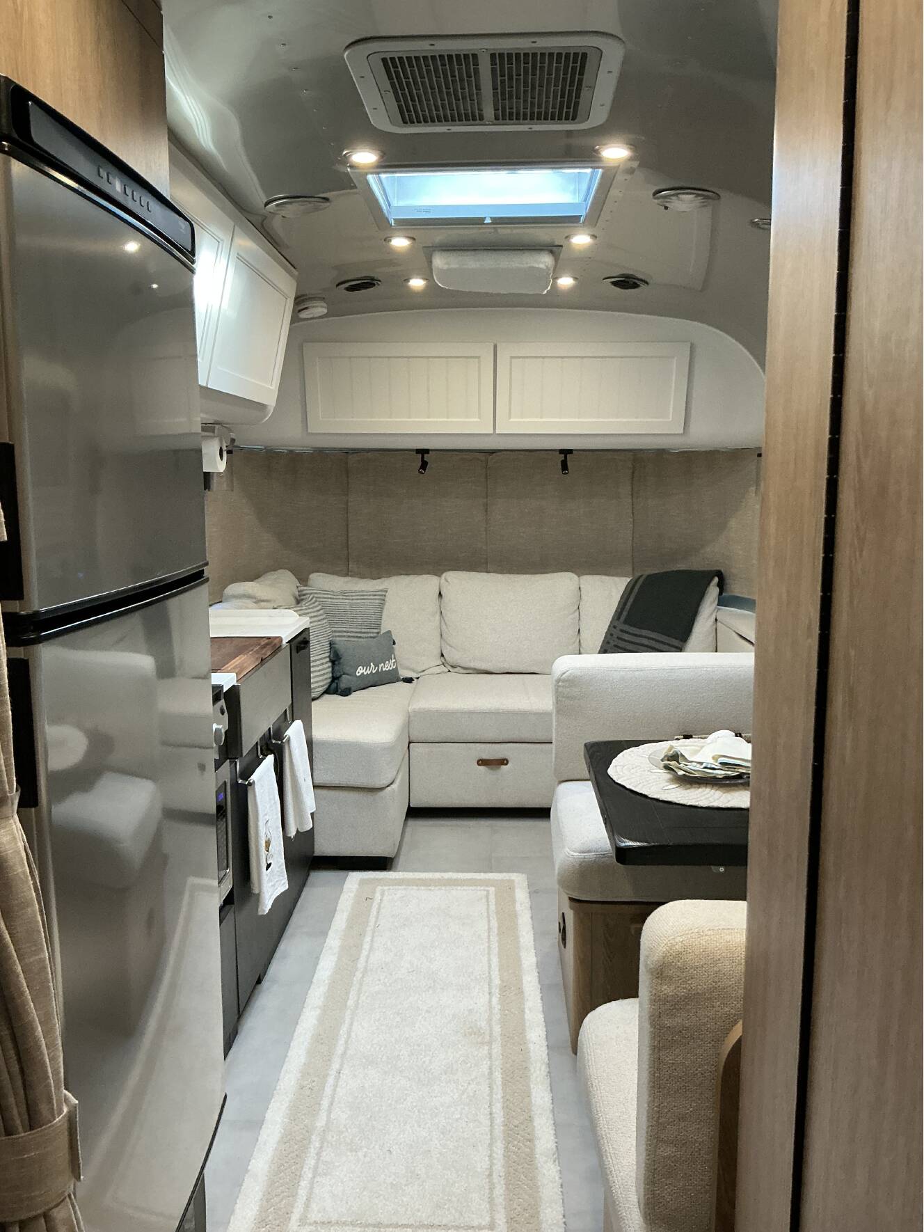 A photo of this 2023 Airstream POTTERY BARN SPECIAL EDITION 28RBT